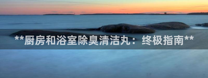 凯时登录首页,凯时K66：**厨房和浴室除臭清洁丸：终极