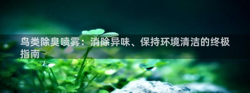 凯时国际最新：鸟类除臭喷雾：消除异味、保持环境清洁的终极
